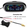 Digital Water Temperature Gauge + Volt Water Temperature Sensor 1/8NPT Head Plug Joint Pipe Sensor Radiator Hose Adapter 12V/24V