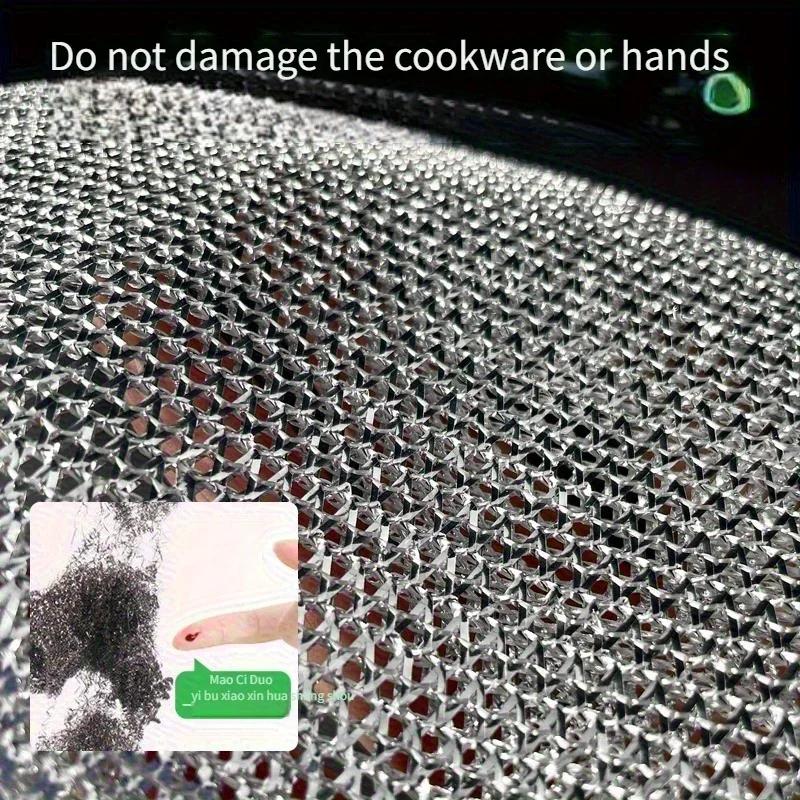 Metal Wire Cleaning Cloth Mesh Cloth Non Greasy Quick Drying Multi-purpose Brush Bowl Stove Descaling Replacing Steel