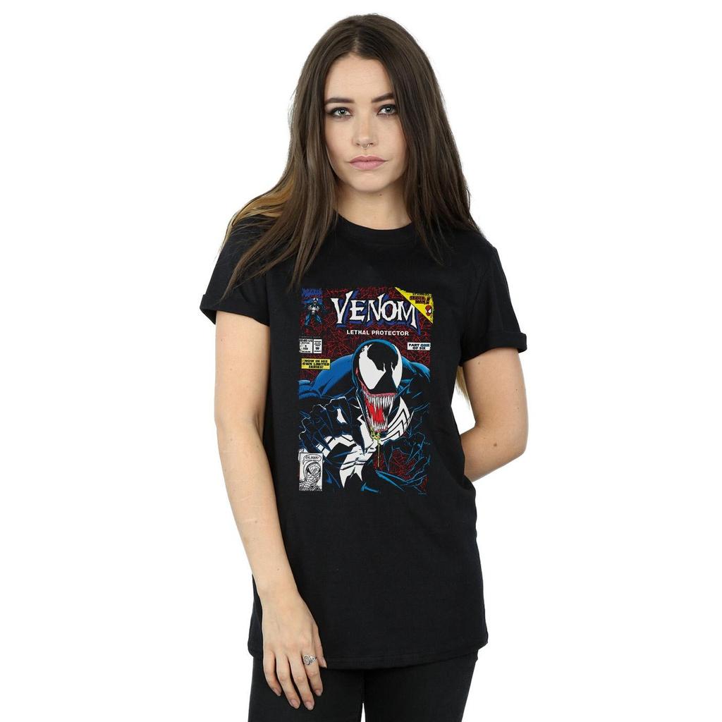 Marvel Womens/Ladies Venom Lethal Protector Cotton Boyfriend T-Shirt