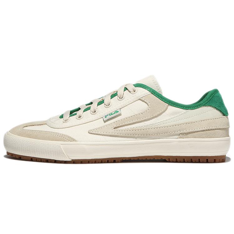 Fila Нескользящие Устойчивые к истиранию Низкие Кеды для Скейтборда Унисекс Кремово-Зеленые 1XM01594D_920