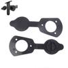 1/2/4 Pcs Flush Mount Fishing Boat Rod Socket Pvc Fishing Rod Holder Cap Gasket Kayak Boat Canoe Tackle Support Accessories