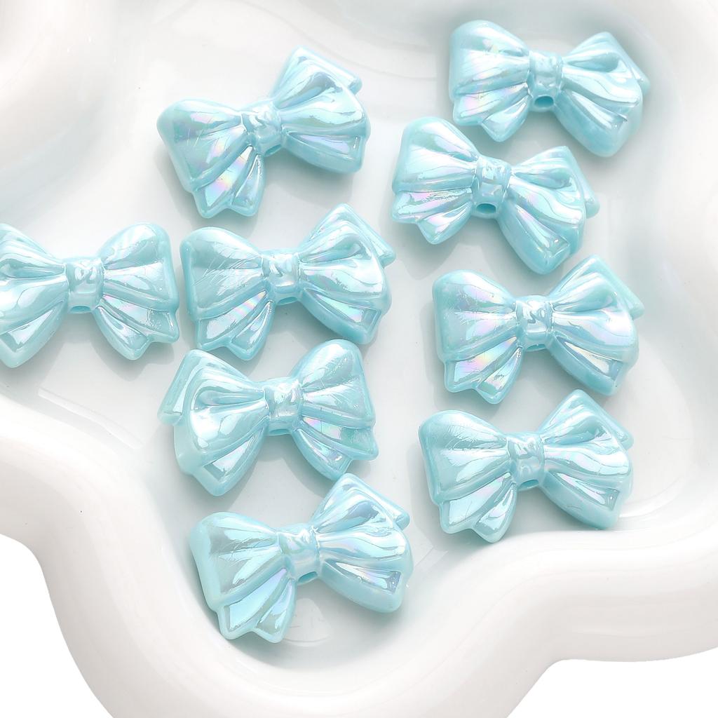 2/10 шт. акриловые бусины-бантики цвета AB, разбросанные бусины для самостоятельного изготовления браслетов, ожерелий и ювелирных изделий