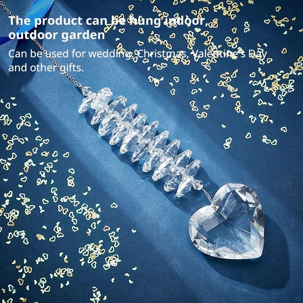 Подвеска в виде хрустального шара в виде призмы, прозрачное подвесное украшение, украшение на окно, праздничный ловец солнца