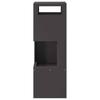 Outdoor Fire Pit Black 35 x 35 x 100 cm Steel