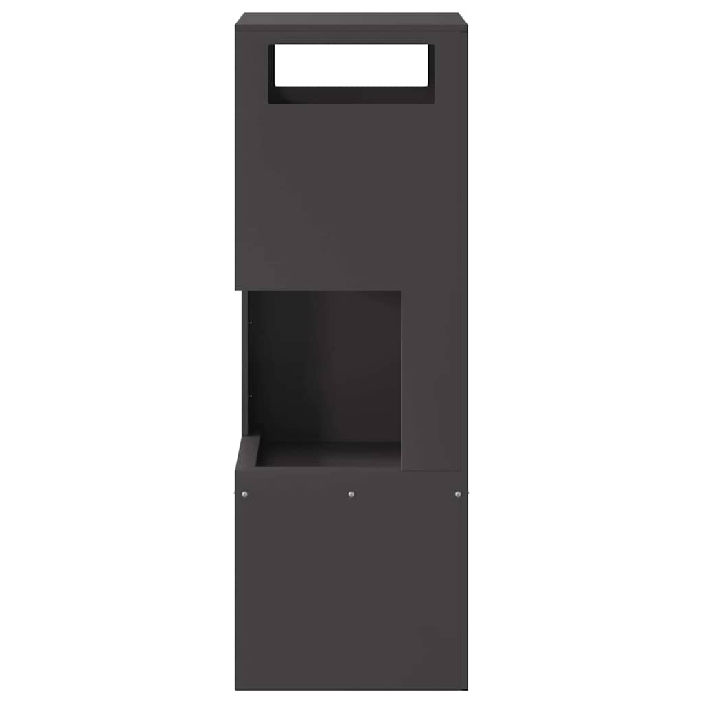 Outdoor Fire Pit Black 35 x 35 x 100 cm Steel