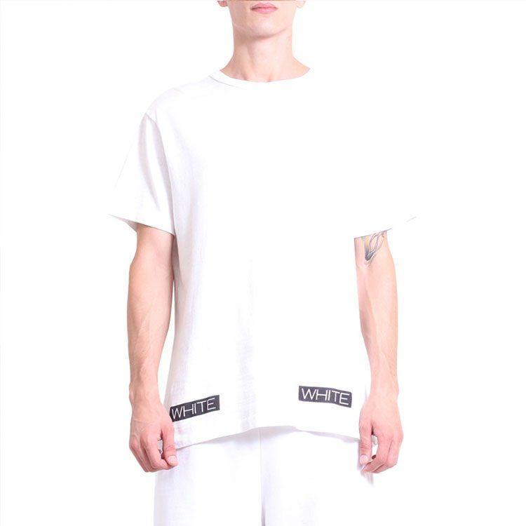 OFF WHITE Футболка мужская Белая SS21 OMAA002G20JER0100119