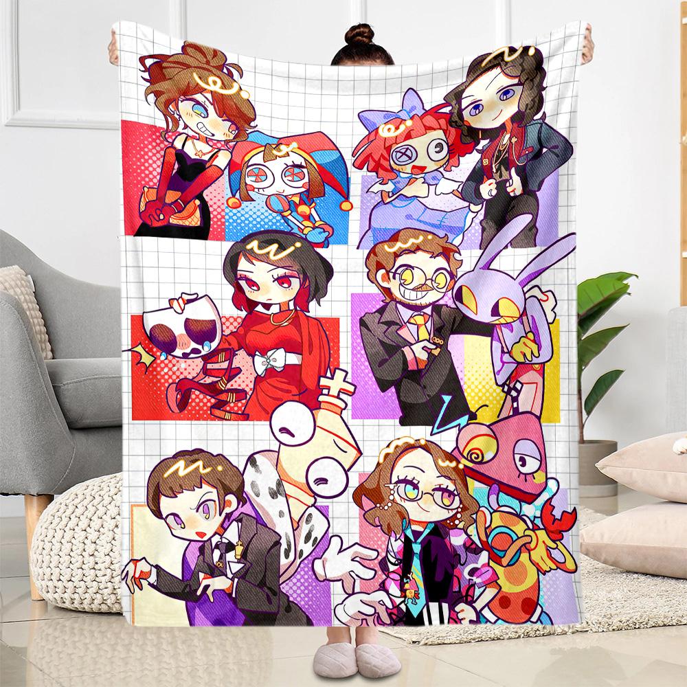 Digital Circus Blanket Soft & Cozy Great for Couch Bedding Office Chair for All Occasions Warmthful Decor Birthday Christmas Gift Blanket