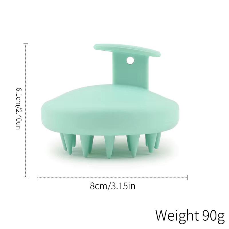 Силиконовая щетка для мытья волос Пшеничная солома Силиконовая щетка для мытья волос Головка щетка Scalp Stop Itch Scratching Comb Парикмахерский набор