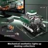 Mould King 10182 Технические игрушки-машинки Моторизованный V8 Танковый двигатель Конструктор для сборки Кирпичики танкового двигателя Детский рождественский подарок