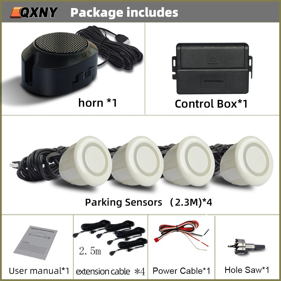 Профессиональный комплект датчиков парковки спереди автомобиля, система помощи водителю парктроника, громкость зуммера, регулируемая, универсальная