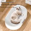 Crazy Owner Oval Corrugated Cat Scratcher Bed Combo
