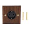 Wall Outlet Black Walnut Standard Retro Electric Wall Power Light Switch Socket Board 16A