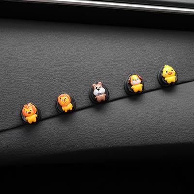 Автомобильный второй пилот приборной панели мультяшный милый автомобильный крючок невидимое хранилище автомобильный крючок декоративные аксессуары для салона автомобиля