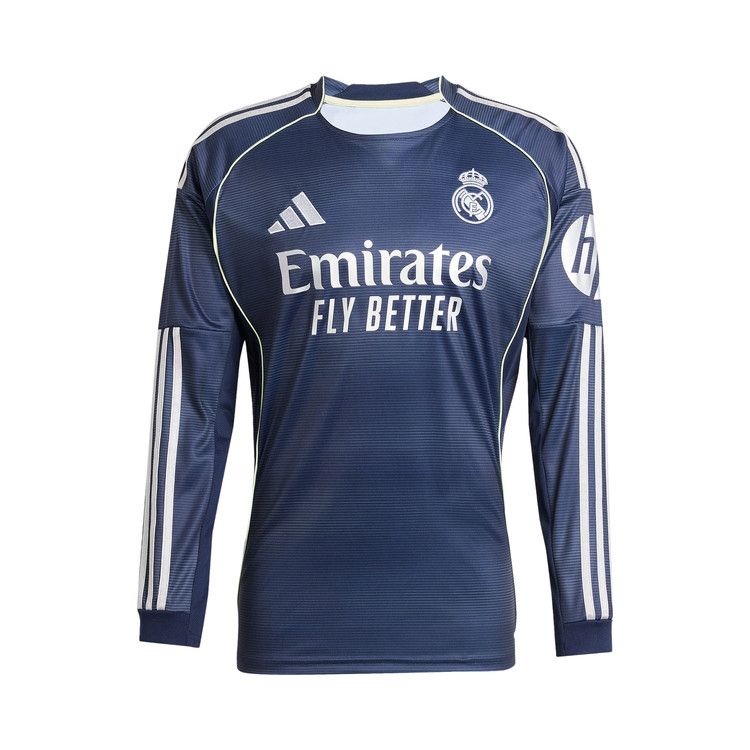 adidas Real Madrid 25/26 Long Sleeve Away Jersey 'Legend Ink'