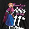 Frozen Childrens/Kids Fearless Like Anna 11th Birthday Pullover Hoodie