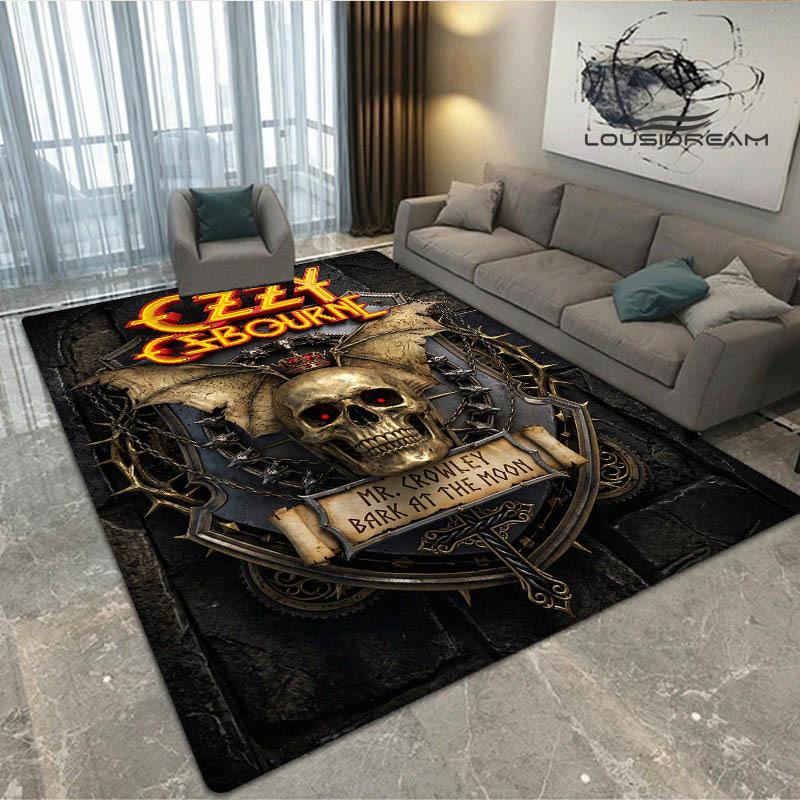 Ozzy osbourne printed carpet Living room bedroom non-slip carpets Yoga mat door mat Outdoor carpet kawaii rug birthday gift