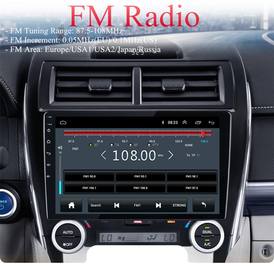 10.1'' Android 10.1 Автомагнитола Радио Навигация GPS WIFI Для Toyota Camry 12-14 Версия для США