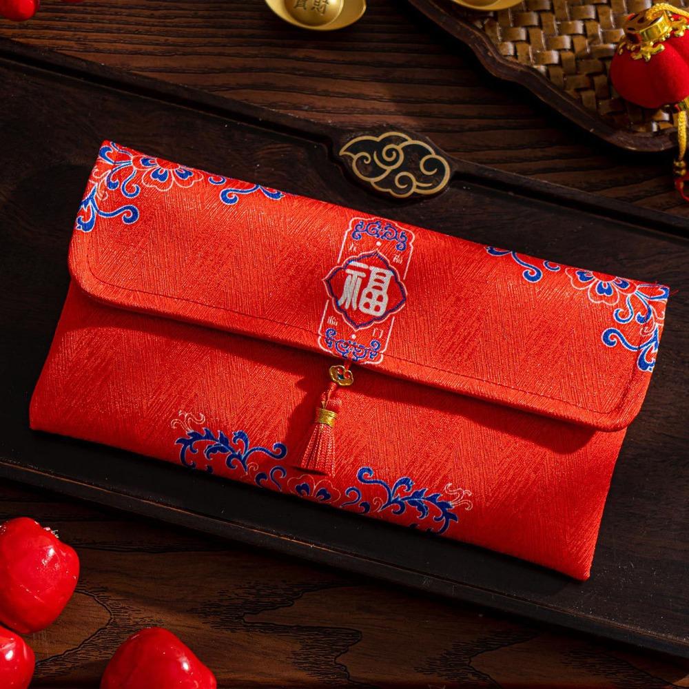 Hongbao Children's Money Bag Traditional God of Wealth Red Pocket  Celebration Party