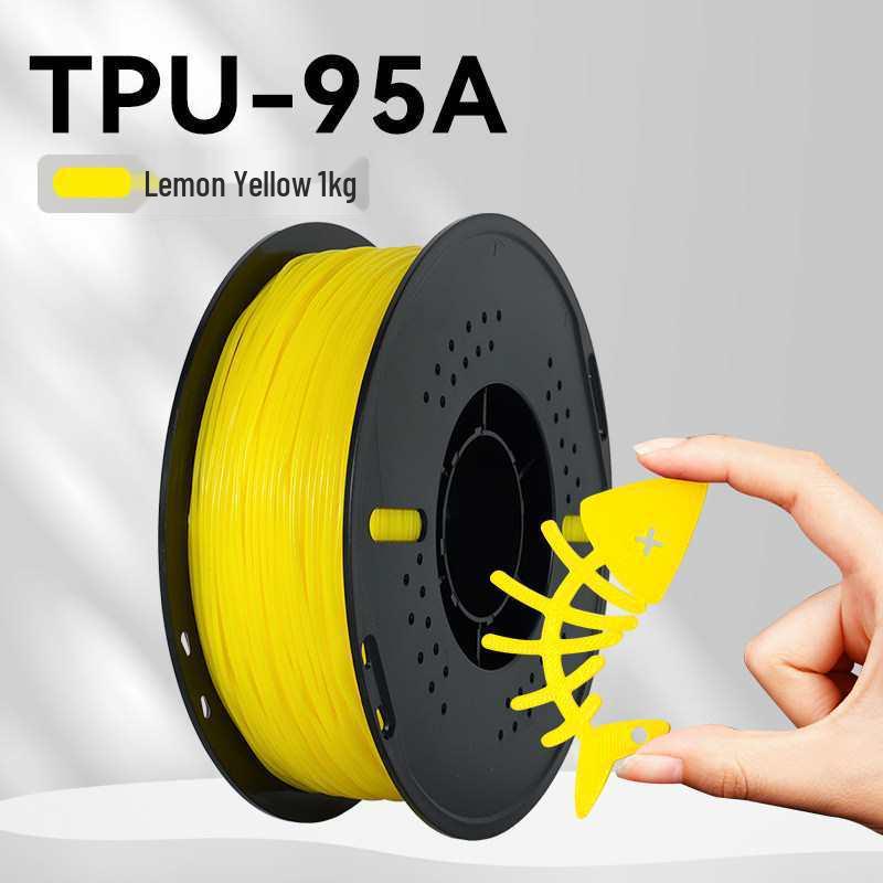 1KG TPU 3D Printing Filament, 1.75mm, Soft & Elastic for FDM Printers
