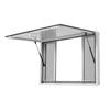 VEVOR Concession Window 1143x762mm Aluminum Alloy Service Window, for Food Truck, Up to 85 Degrees Stand Serving w/ 4 Sliding Screen Windows