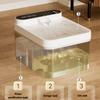 Water Fountain for Cats 2.6L Large Capacity Wastewater Separation Automatic Cat Drinker Wireless 4000mAh Cat Accessories