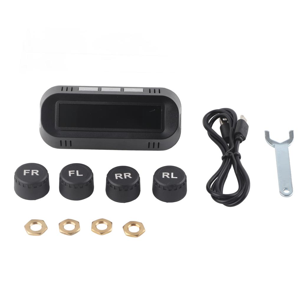 Система мониторинга давления в шинах Солнечный внешний датчик TPMS Сигнализация давления и температуры в шинах для автомобилей Внедорожников Минивэнов Фургонов