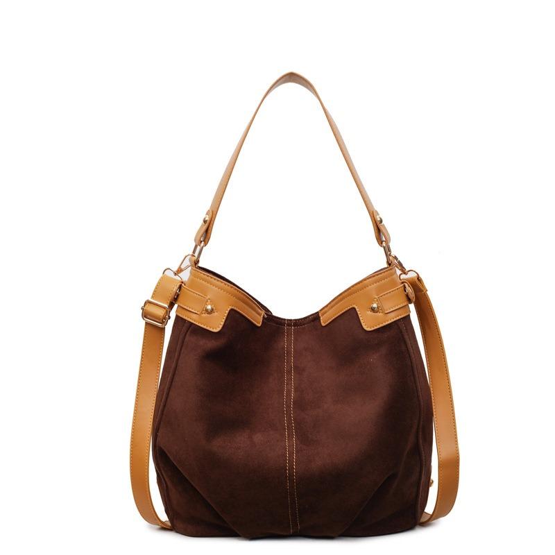 Retro Matte Bag Women's New Fashion Versatile Shoulder Messenger Bag Large Capacity Commuter Tote Bag