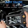 Industrial Endoscope Camera 4.3" IPS Single Dual Lens Car Inspection Borescope Sewer Camera IP67 Waterproof Snake Camera 8 LEDS