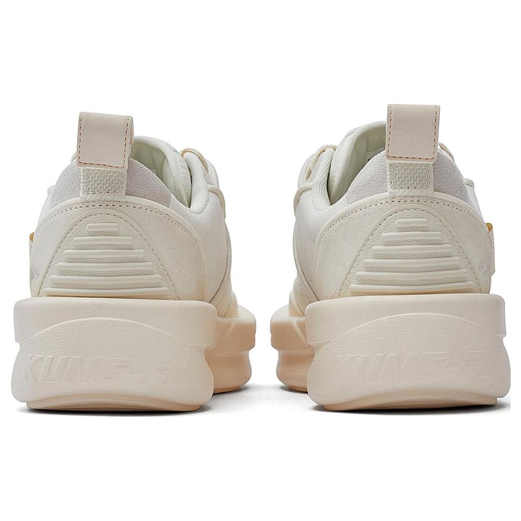 Li Ning X Jackie Chan Collaboration Kung Fu Series Kung Fu Yang Low-Top Skate Shoes Unisex Sneakers Vanilla-White AZGT059-2