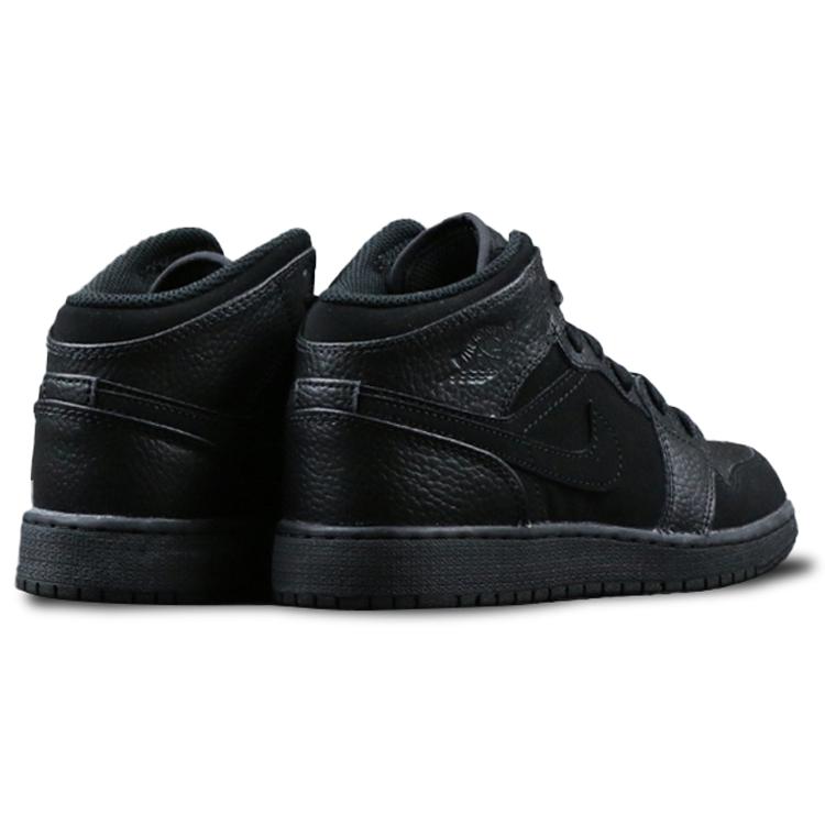 Jordan 1 Mid Retro Яркий Черный 554725-064
