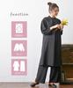 Washable Tuck Design Dress Wide Pants Set Sizes [Nissen] [Mourning/Formal Clothes] <Neina> Wrinkle-proof + <Large Available>