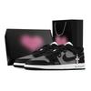 Air Jordan 1 Black Warrior, Heart Box Низкие винтажные баскетбольные кроссовки Женские Черно-бело-серые DC0774-101(Команда773--)