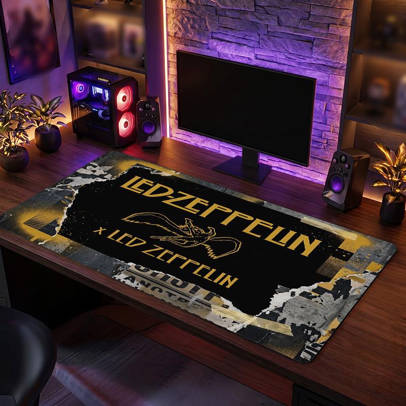 Led Zeppelin Print Large Mouse Pad Smooth Surface Anti?Slip Desk Mat For Gaming Office Laptop Decoration