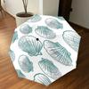 1PC Seashell Pattern Umbrella-8-Rib Reinforced Portable Folding Travel Suitable for All Seasons Outdoor Daily Use-G390