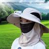 Цифровой дисплей Широкополая кепка-визор Защита шеи Охлаждение Рыбацкая шляпа Туризм
