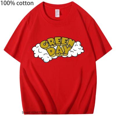 G-green Day Футболка с принтом рок-группы Женские Скейт-графика Мужская одежда Топы с принтом рок-группы Хлопковая летняя рубашка