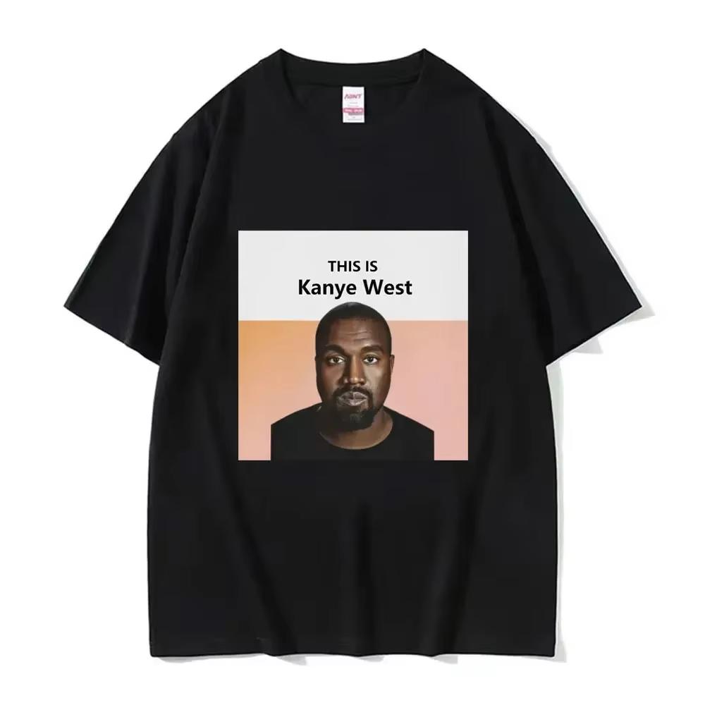 Funny Kanye West Meme TShirt Unisexs Vintage Hip Hop Rap Style Tshirt Unisex Unisex Short Sleeve T Shirt Streetwear