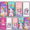 Для Samsung Galaxy S25 S24 S23 S22 Ultra FE Plus A17 A37 A57 A56 A55 A06 A16 A15 A36 A26 A35 A05 A25 A54 A34 Чехол для телефона Радужный конь-единорог