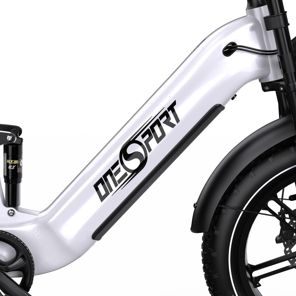 Electric Bicycle Onesport 20" 500W Motor Full Suspension 48V 36AH Adult Ebike Top Speed25Km/h 7 Speed Load 120Kg OT08 Pro