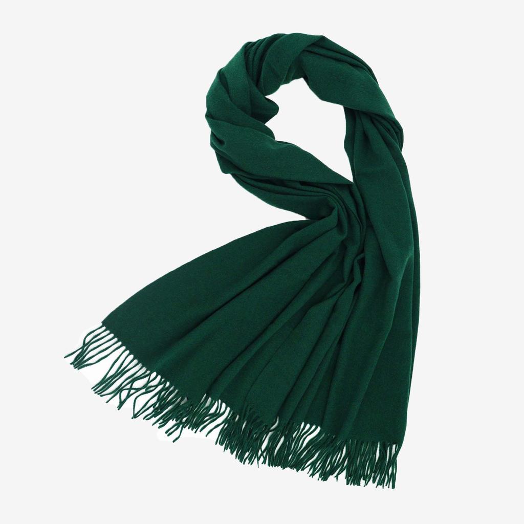 2025 Autumn/Winter New Women'S Solid Color Imitation Cashmere Scarf, High End And Versatile Scarf, Fashionable Thickened Men'S Tassel Shawl