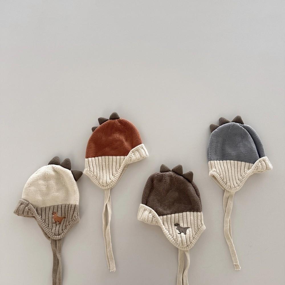 2-6Year Baby Knit Pullover Cap Liner Velvet Children's Hats Warm Ear Protection Hat Boy Girl