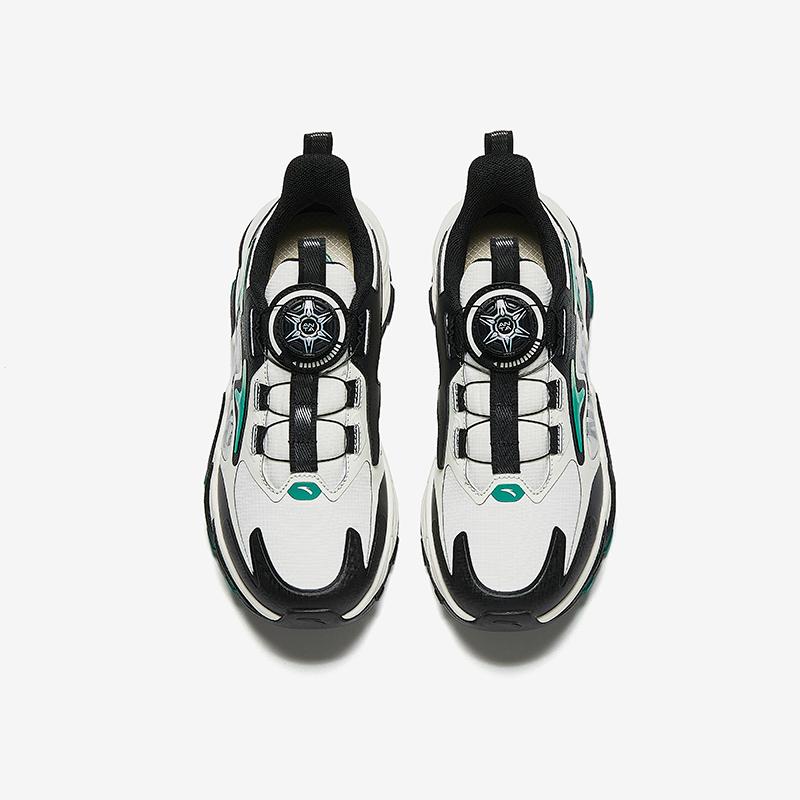 Anta Детские кроссовки Flame 5.0 из синтетической кожи, модные, легкие, амортизирующие, с низким верхом, повседневные, детские повседневные кроссовки, белые, черные, зеленые, 312448807-2