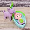 DJECO Tinyly Lily Sylvester Dolls Mini Fairy Pretend Play Educational Scandinavian Montessori Ages 10 School Entrance Home Time & - Dolls, Figurines