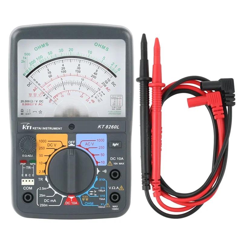 KT8260L1000V Стрелочный вольтметр KT7244L Прецизионный 500В Электрический мультиметр 10А Амперметр 20мОм Измеритель сопротивления