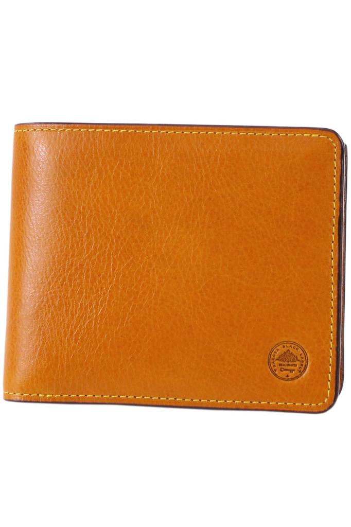Black Bifold Wallet with Coin Purse Genuine Leather Etika Mustard [Dakota Label] Men's BL-620310-53