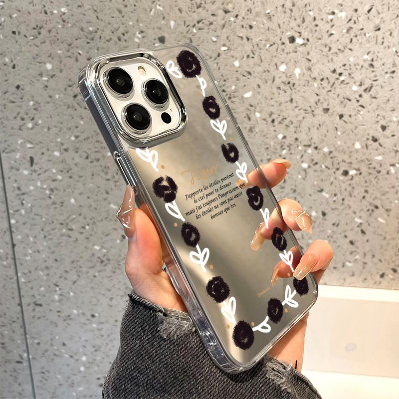 Чехлы для мобильных телефонов iPhone 11 13 XR 15 Pro Max 12 14 Pro Max Чехол iPhone 16 XS Max Зеркальный защитный чехол Зеркальный Изысканный мультяшный водонепроницаемый