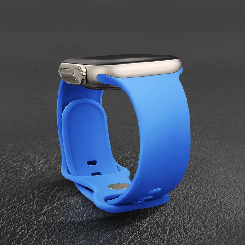 Спортивный силиконовый ремешок для Apple Watch Bands 44мм 46мм 42мм 45мм 41мм 49 40мм Ремешок Браслет iWatch series 10 11 9 8 7 ultra 3 SE