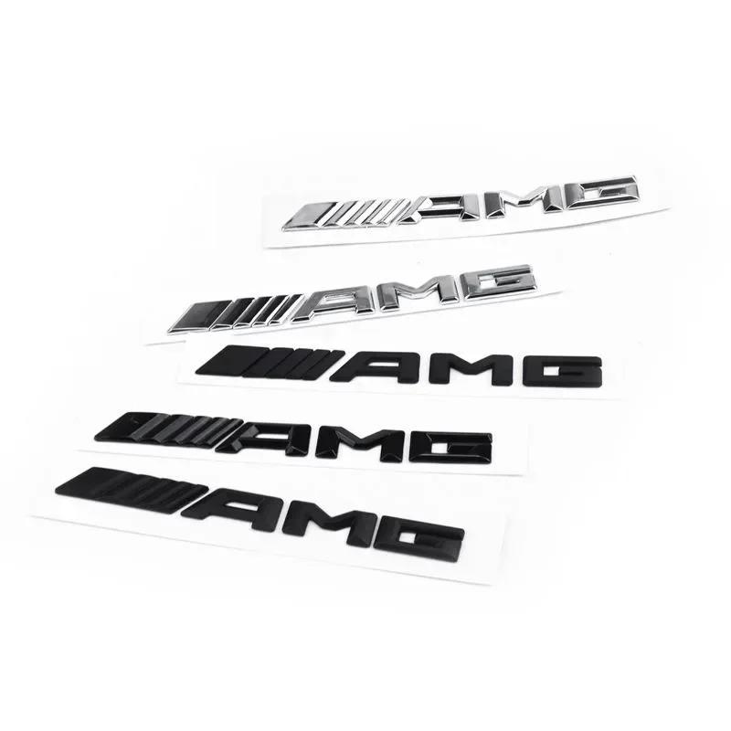 CFX1 2025 Hot For Mercedes Benz 3D ABS Car Rear Trunk Badge AMG Letters Sticker For Mercedes Benz AMG A B C E G CLA C63 C63S E53 GT S