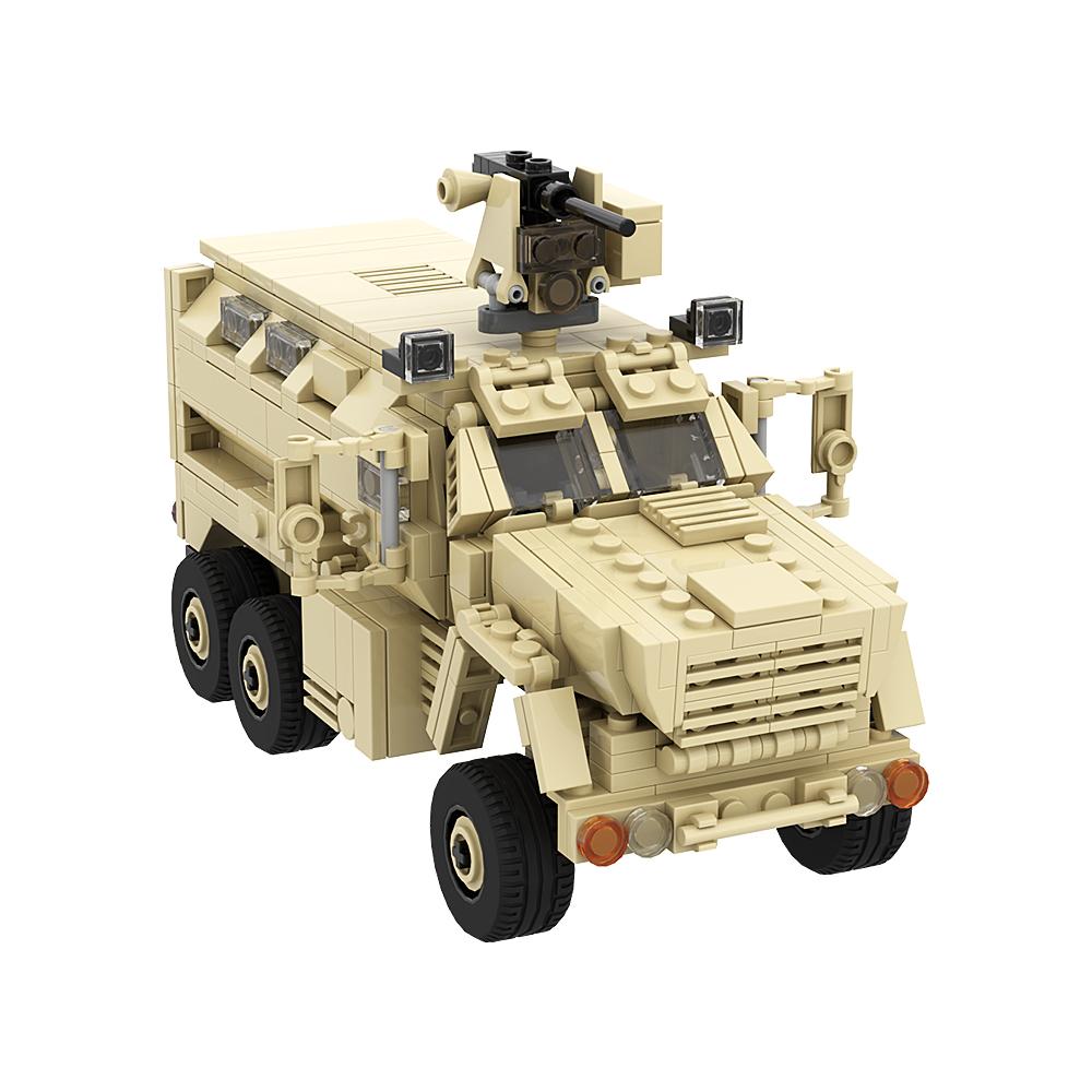 MOC Военная Техника Серия Кирпичи BAE Systems Caiman w. CROWS Танк Защищенный от мин и засад Строительные Блочные Игрушки
