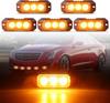 4pcs 3Led Strobe Warning Light Strobe Grille Flashing Lightbar Truck Car Beacon Lamp Traffic Light 12V 24V Car Light
